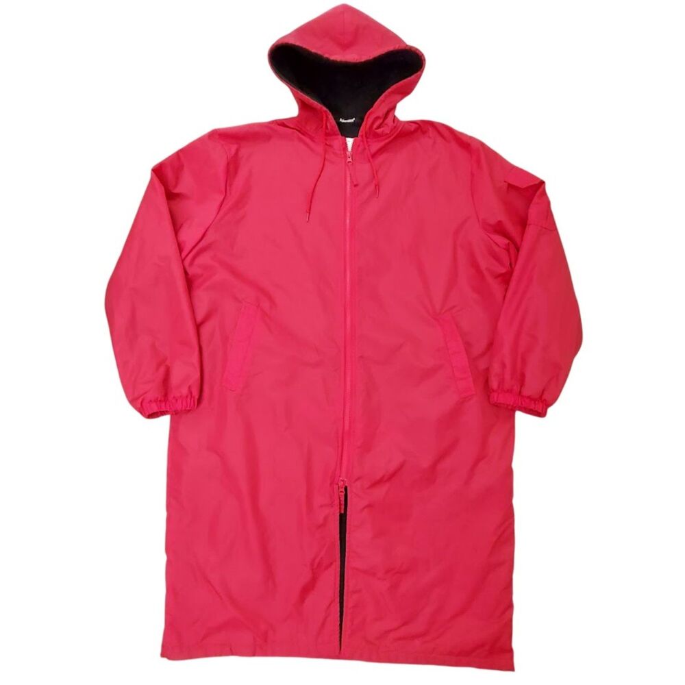 Adoretex Unisex Adult Medium Red Waterproof Full Zip Swim Parka Jacket